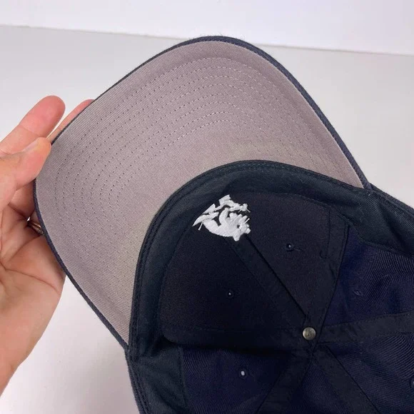 '47 Brand Chicago Cubs Cooperstown Logo Navy Blue Embroidered Wool Blend Hat OS - Picture 4 of 7